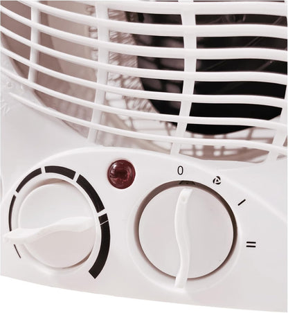 230V Fan Heater Portable Electric Hot Warm With 2 Heat Settings Overheat Protection