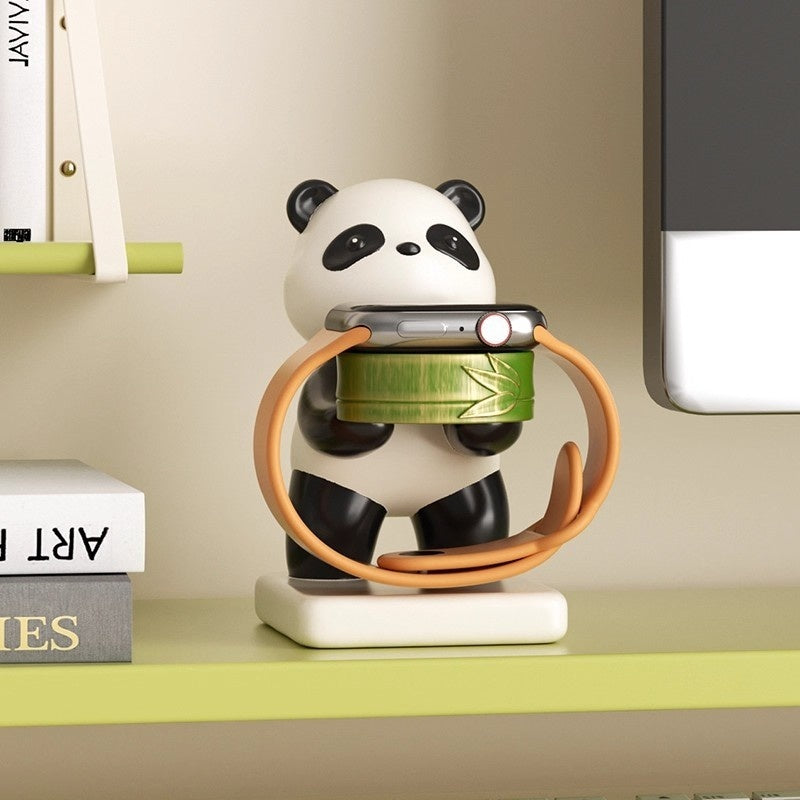 Charger Stand Base Storage Panda Tray Creative Desk Decoration