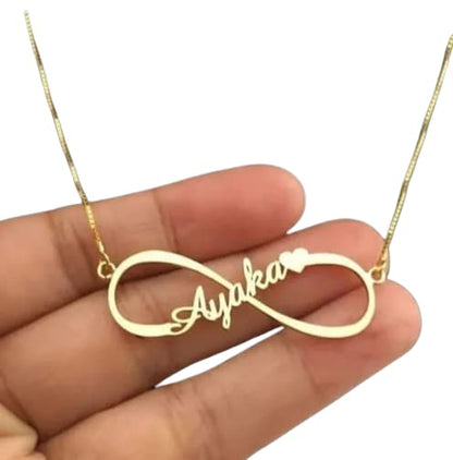 Custom single Name Necklace – Personalized Gold Name Pendant for Lovers