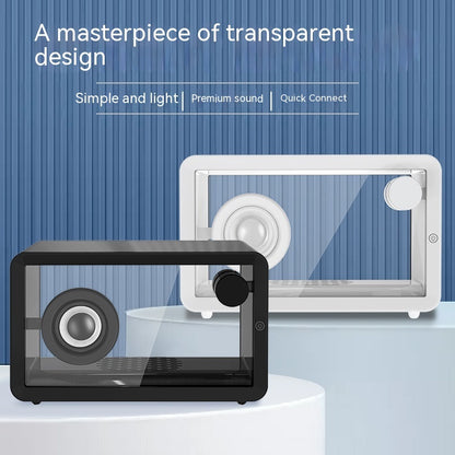 New Colorful Colorful Creative Bluetooth Speaker Transparent Glass