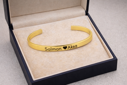 CUSTOMIZED / Personalised couple NAME bracelet kada