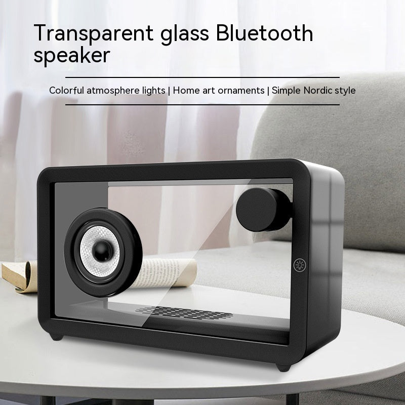 New Colorful Colorful Creative Bluetooth Speaker Transparent Glass