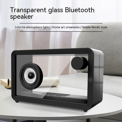 New Colorful Colorful Creative Bluetooth Speaker Transparent Glass